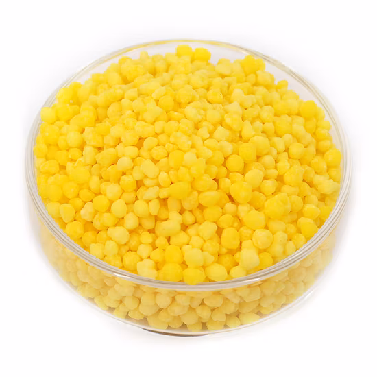 Nitrato di calcio e ammonio con fertilizzante granulare giallo boro solubile in acqua al 100%.